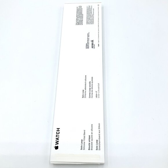 Genuine Apple Watch Silicon Solo Loop Band 40mm size 6 Watch 4 5 6 7 8 SE -white - Picture 3 of 16